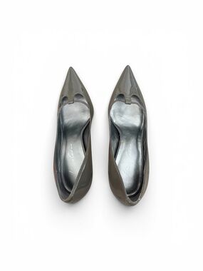Kenneth Cole Gray Patent Pointed-Toe Pumps New without tags